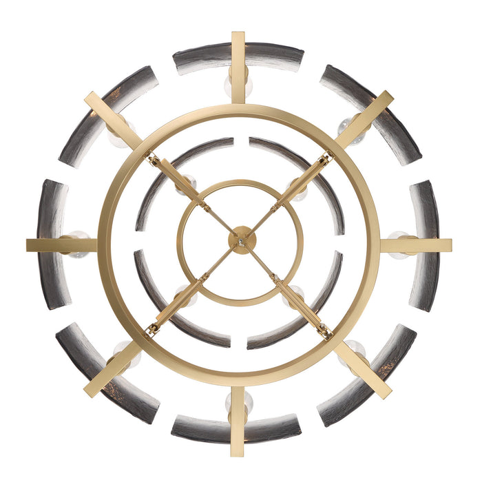 Golden - 3164-4-8 BCB-SWG - 12 Light Chandelier - Aenon - Brushed Champagne Brass