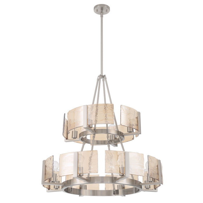 Golden - 3164-4-8 PW-AWG - 12 Light Chandelier - Aenon - Pewter