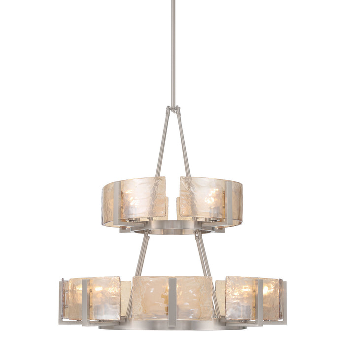 Golden - 3164-4-8 PW-AWG - 12 Light Chandelier - Aenon - Pewter