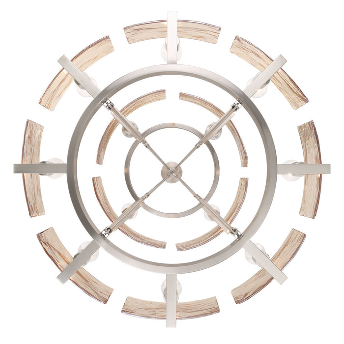 Golden - 3164-4-8 PW-AWG - 12 Light Chandelier - Aenon - Pewter