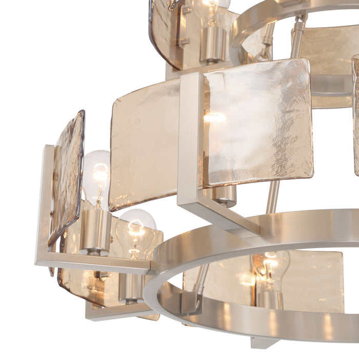 Golden - 3164-4-8 PW-AWG - 12 Light Chandelier - Aenon - Pewter