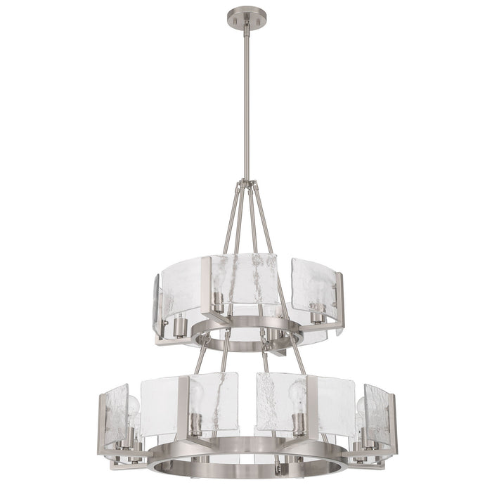 Golden - 3164-4-8 PW-HWG - 12 Light Chandelier - Aenon - Pewter