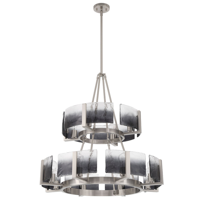 Golden - 3164-4-8 PW-SWG - 12 Light Chandelier - Aenon - Pewter