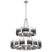 Golden - 3164-4-8 PW-SWG - 12 Light Chandelier - Aenon - Pewter