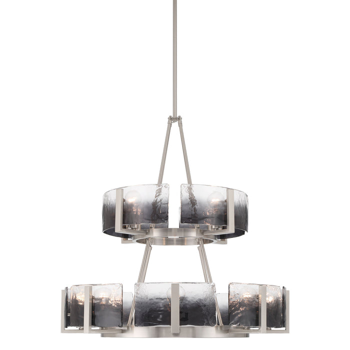 Golden - 3164-4-8 PW-SWG - 12 Light Chandelier - Aenon - Pewter