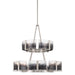 Golden - 3164-4-8 PW-SWG - 12 Light Chandelier - Aenon - Pewter