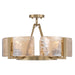 Golden - 3164-4SF BCB-AWG - Four Light Semi-Flush Mount - Aenon - Brushed Champagne Brass