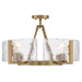 Golden - 3164-4SF BCB-HWG - Four Light Semi-Flush Mount - Aenon - Brushed Champagne Brass