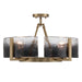 Golden - 3164-4SF BCB-SWG - Four Light Semi-Flush Mount - Aenon - Brushed Champagne Brass