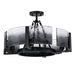 Golden - 3164-4SF BLK-SWG - Four Light Semi-Flush Mount - Aenon - Matte Black