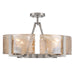 Golden - 3164-4SF PW-AWG - Four Light Semi-Flush Mount - Aenon - Pewter