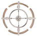 Golden - 3164-4SF PW-AWG - Four Light Semi-Flush Mount - Aenon - Pewter