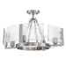 Golden - 3164-4SF PW-HWG - Four Light Semi-Flush Mount - Aenon - Pewter