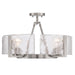 Golden - 3164-4SF PW-HWG - Four Light Semi-Flush Mount - Aenon - Pewter