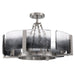 Golden - 3164-4SF PW-SWG - Four Light Semi-Flush Mount - Aenon - Pewter