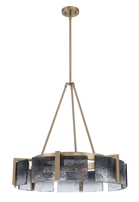 Golden - 3164-6 BCB-SWG - Six Light Chandelier - Aenon - Brushed Champagne Brass