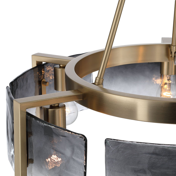 Golden - 3164-6 BCB-SWG - Six Light Chandelier - Aenon - Brushed Champagne Brass
