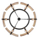 Golden - 3164-6 BLK-AWG - Six Light Chandelier - Aenon - Matte Black