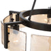 Golden - 3164-6 BLK-AWG - Six Light Chandelier - Aenon - Matte Black