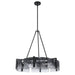 Golden - 3164-6 BLK-SWG - Six Light Chandelier - Aenon - Matte Black