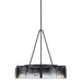 Golden - 3164-6 BLK-SWG - Six Light Chandelier - Aenon - Matte Black