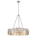 Golden - 3164-6 PW-AWG - Six Light Chandelier - Aenon - Pewter
