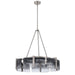 Golden - 3164-6 PW-SWG - Six Light Chandelier - Aenon - Pewter