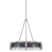 Golden - 3164-6 PW-SWG - Six Light Chandelier - Aenon - Pewter