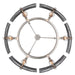 Golden - 3164-6 PW-SWG - Six Light Chandelier - Aenon - Pewter