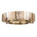Golden - 3164-6SF BCB-AWG - Six Light Semi-Flush Mount - Aenon - Brushed Champagne Brass