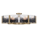 Golden - 3164-6SF BCB-SWG - Six Light Semi-Flush Mount - Aenon - Brushed Champagne Brass