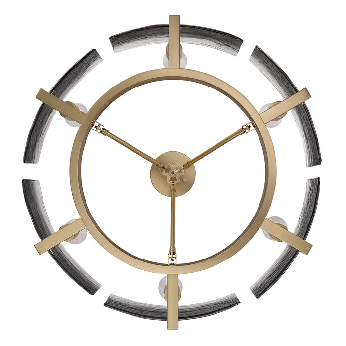 Golden - 3164-6SF BCB-SWG - Six Light Semi-Flush Mount - Aenon - Brushed Champagne Brass
