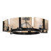 Golden - 3164-6SF BLK-AWG - Six Light Semi-Flush Mount - Aenon - Matte Black