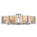 Golden - 3164-6SF PW-AWG - Six Light Semi-Flush Mount - Aenon - Pewter