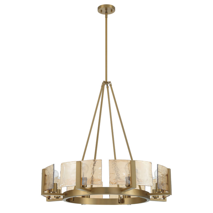 Golden - 3164-8 BCB-AWG - Eight Light Chandelier - Aenon - Brushed Champagne Brass