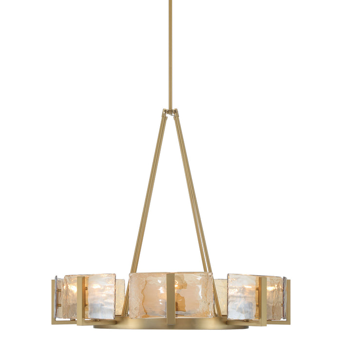Golden - 3164-8 BCB-AWG - Eight Light Chandelier - Aenon - Brushed Champagne Brass
