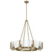 Golden - 3164-8 BCB-HWG - Eight Light Chandelier - Aenon - Brushed Champagne Brass