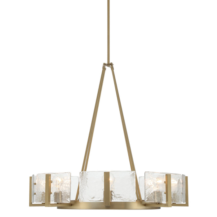 Golden - 3164-8 BCB-HWG - Eight Light Chandelier - Aenon - Brushed Champagne Brass