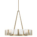 Golden - 3164-8 BCB-HWG - Eight Light Chandelier - Aenon - Brushed Champagne Brass