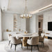 Golden - 3164-8 BCB-HWG - Eight Light Chandelier - Aenon - Brushed Champagne Brass