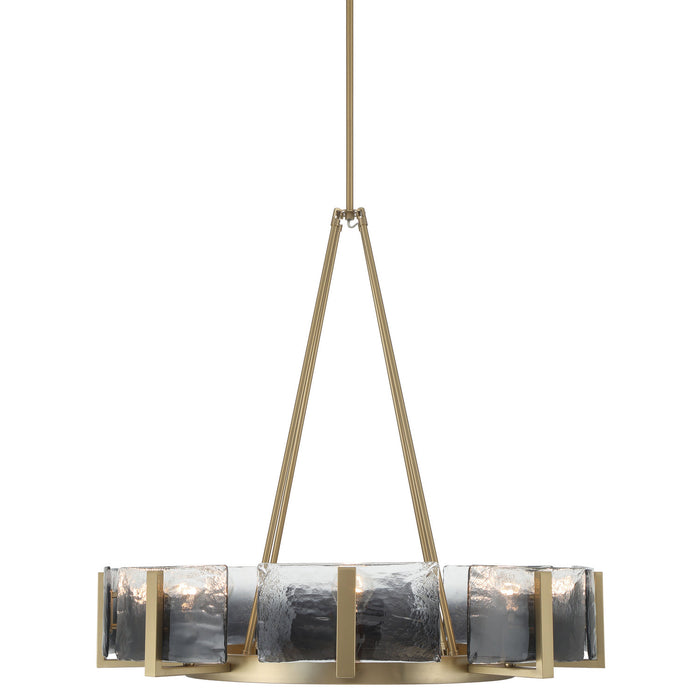 Golden - 3164-8 BCB-SWG - Eight Light Chandelier - Aenon - Brushed Champagne Brass