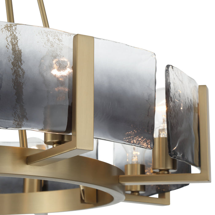 Golden - 3164-8 BCB-SWG - Eight Light Chandelier - Aenon - Brushed Champagne Brass