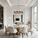 Golden - 3164-8 BCB-SWG - Eight Light Chandelier - Aenon - Brushed Champagne Brass