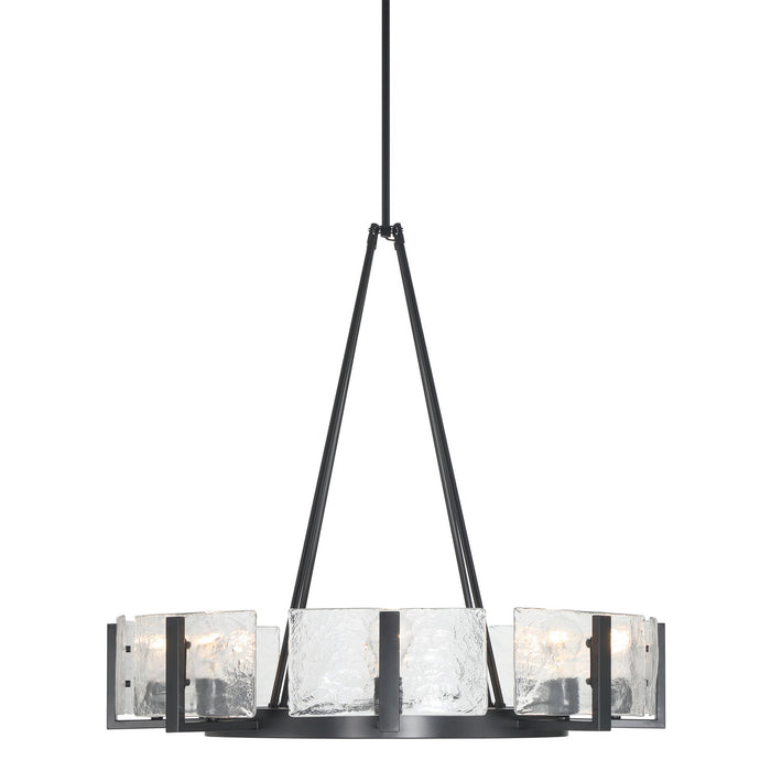 Golden - 3164-8 BLK-HWG - Eight Light Chandelier - Aenon - Matte Black
