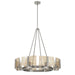 Golden - 3164-8 PW-AWG - Eight Light Chandelier - Aenon - Pewter