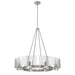 Golden - 3164-8 PW-HWG - Eight Light Chandelier - Aenon - Pewter