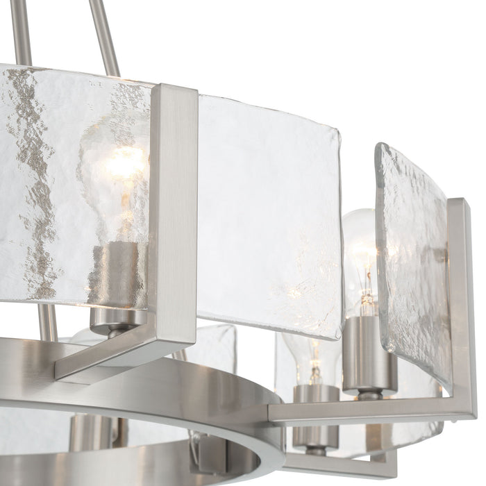 Golden - 3164-8 PW-HWG - Eight Light Chandelier - Aenon - Pewter