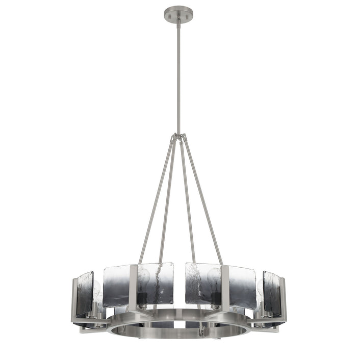 Golden - 3164-8 PW-SWG - Eight Light Chandelier - Aenon - Pewter