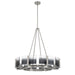 Golden - 3164-8 PW-SWG - Eight Light Chandelier - Aenon - Pewter