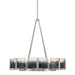 Golden - 3164-8 PW-SWG - Eight Light Chandelier - Aenon - Pewter